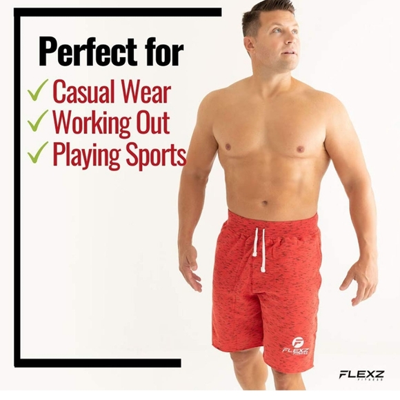 Flexz Fitness Men's Gym Short - Picture 2 of 3